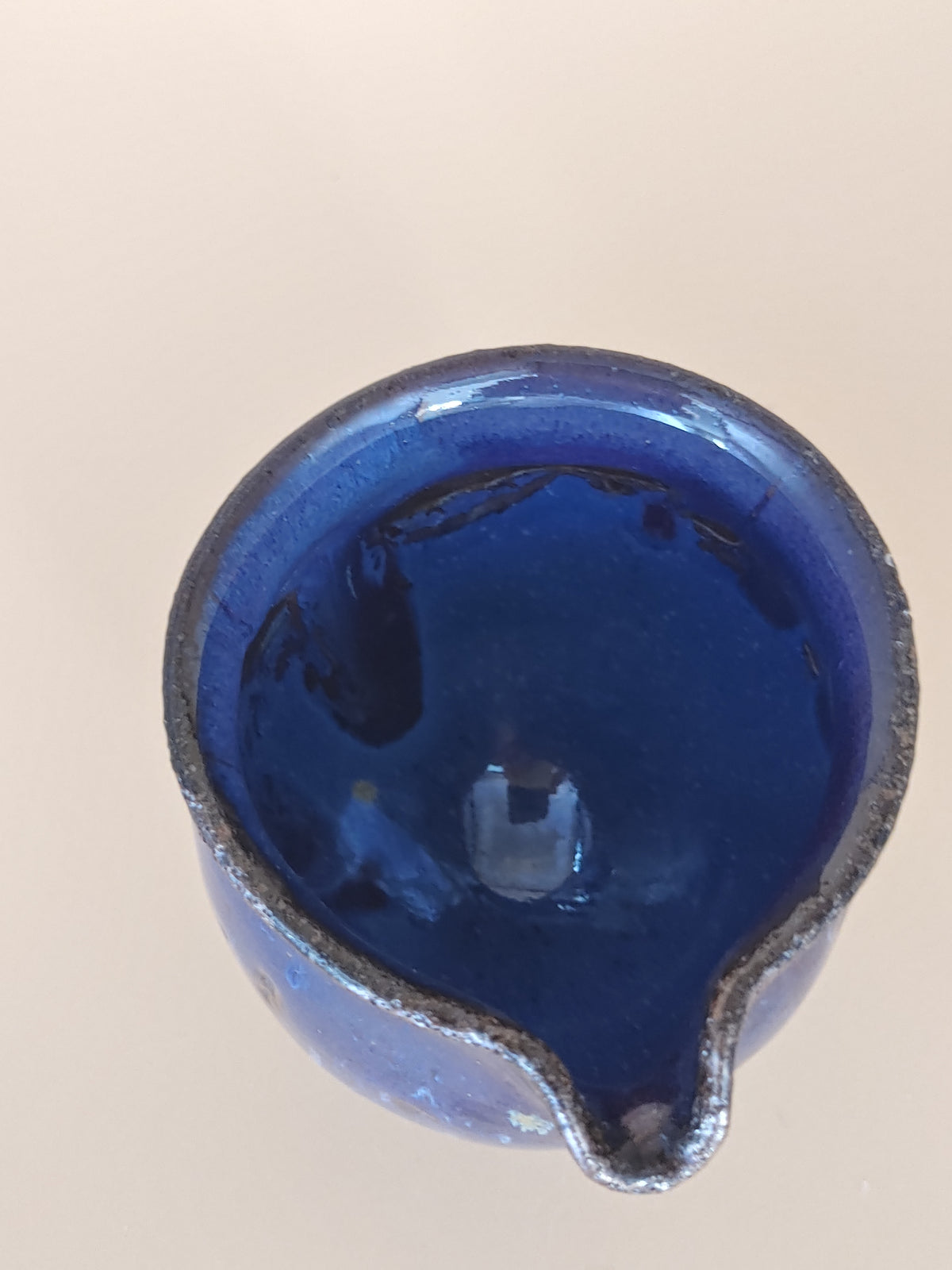 The Deep Blue Eye — Shino Wood-Fired Tea Pitcher — product view 5