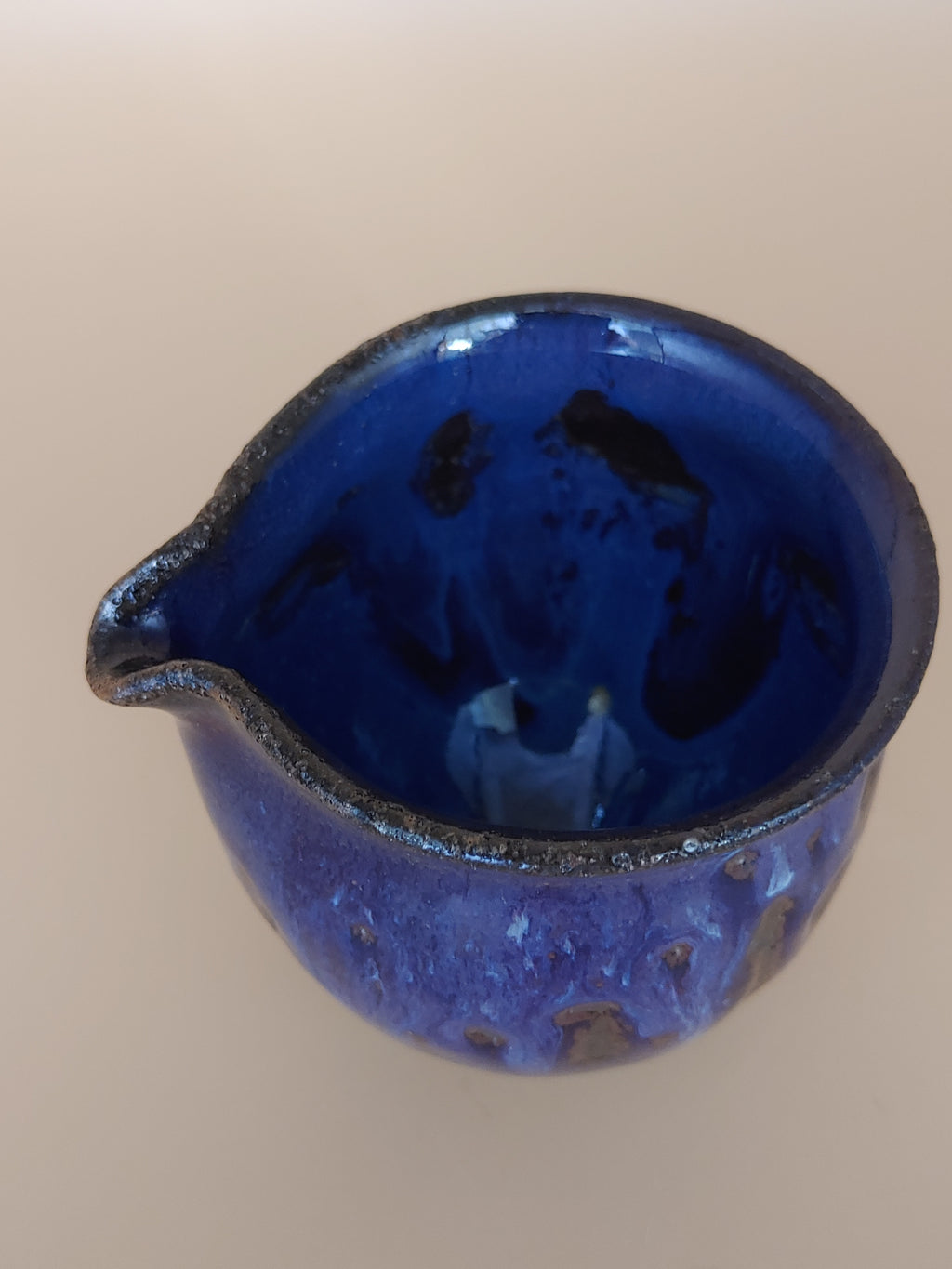 The Deep Blue Eye — Shino Wood-Fired Tea Pitcher — product view 6