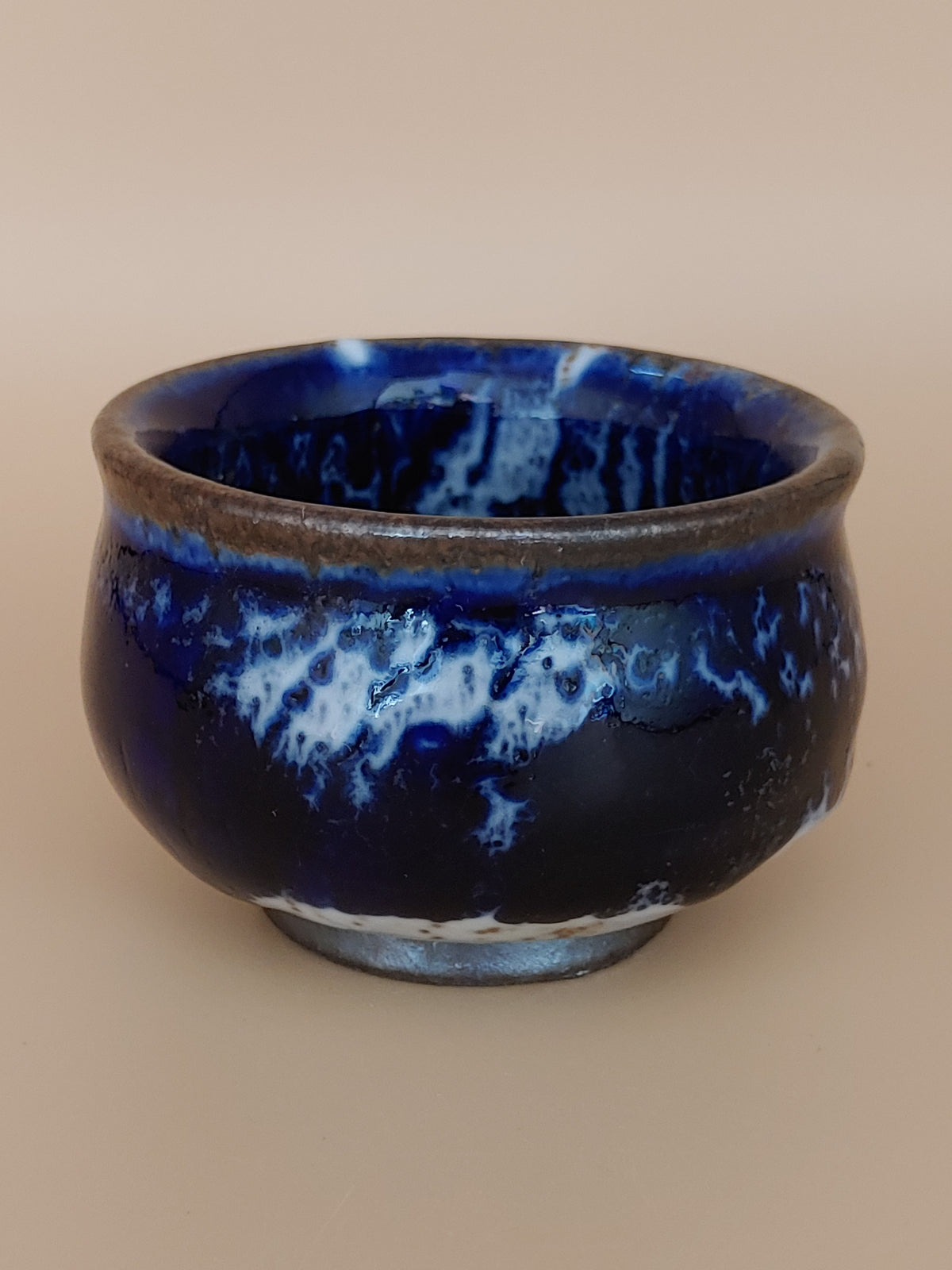 Midnight Bay — Shino Wood-Fired Teacup — product view 2