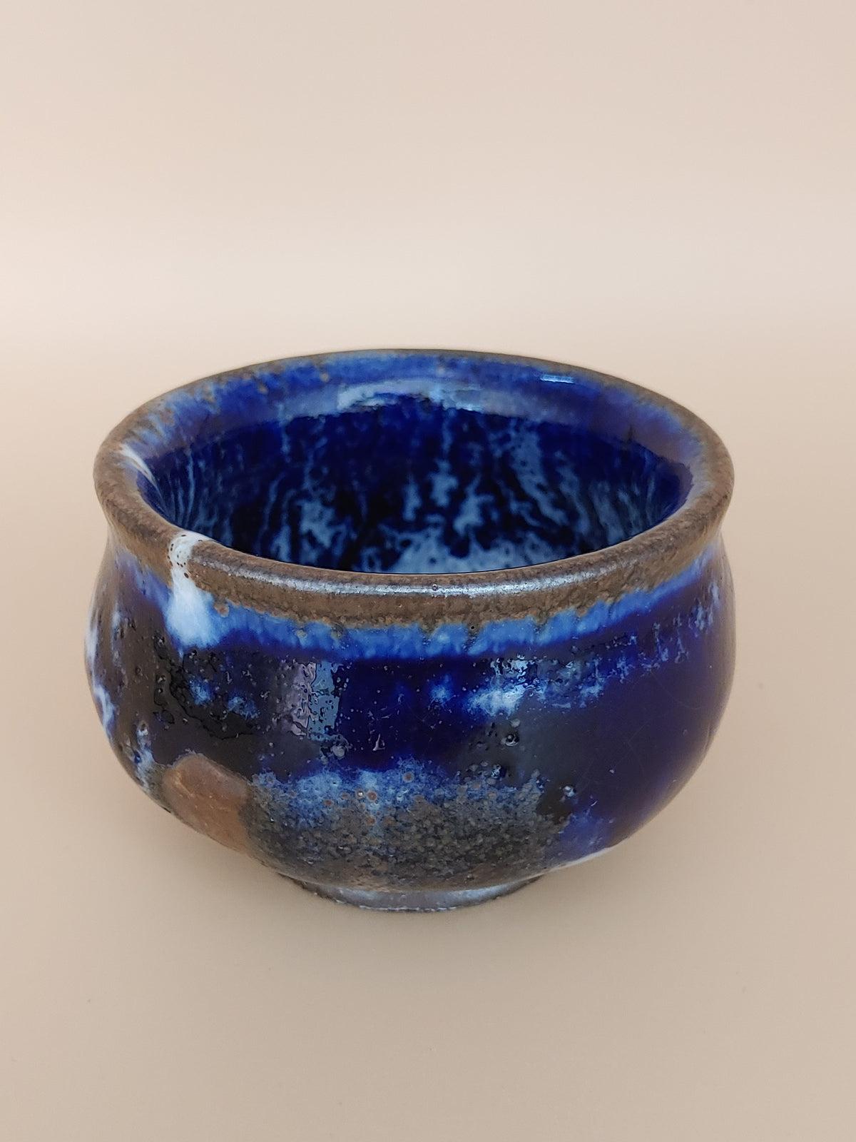 Midnight Bay — Shino Wood-Fired Teacup — product view 3