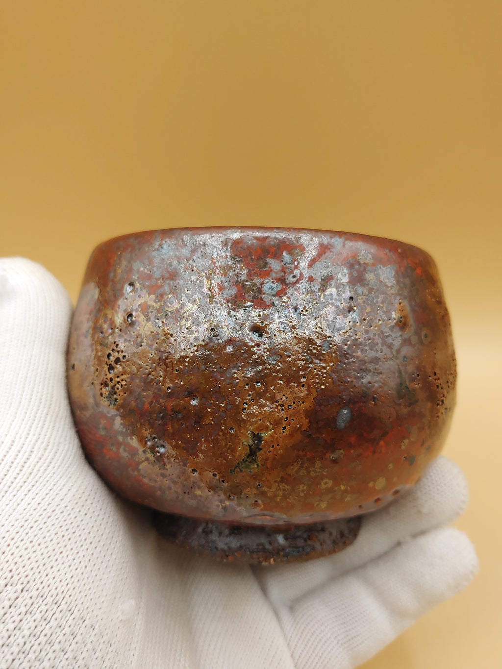 Heart of Iron Fire — Shino Wood-Fired Chawan — product view 5