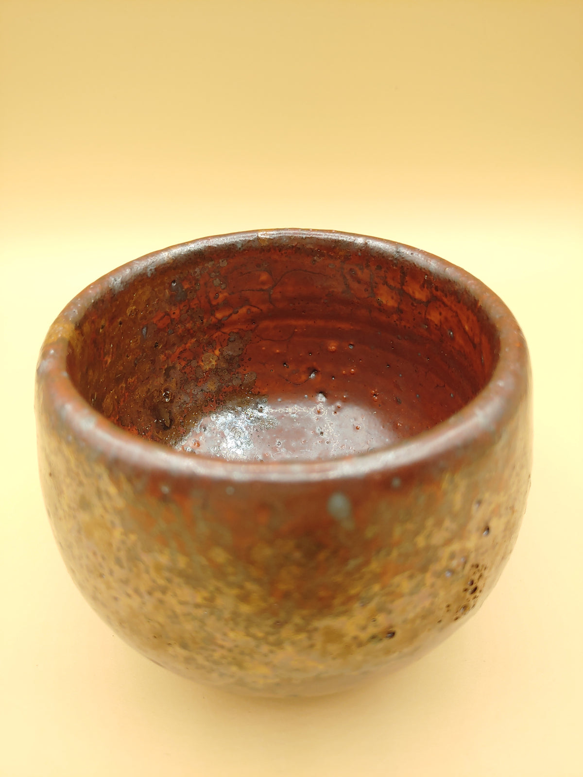 Heart of Iron Fire — Shino Wood-Fired Chawan — product view 3