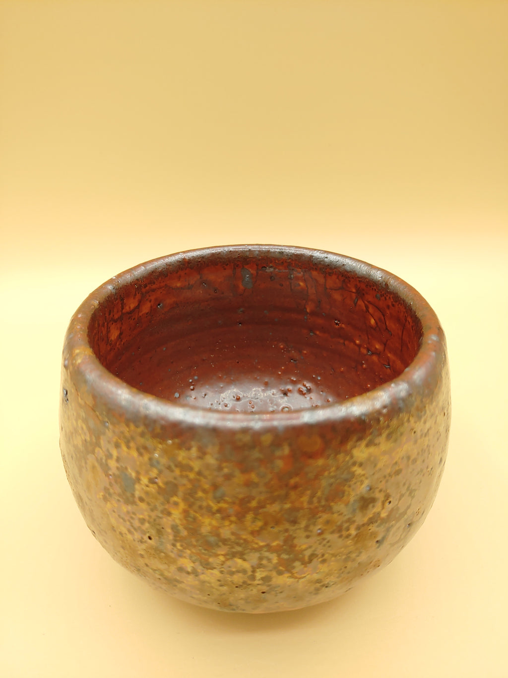 Heart of Iron Fire — Shino Wood-Fired Chawan — product view 4