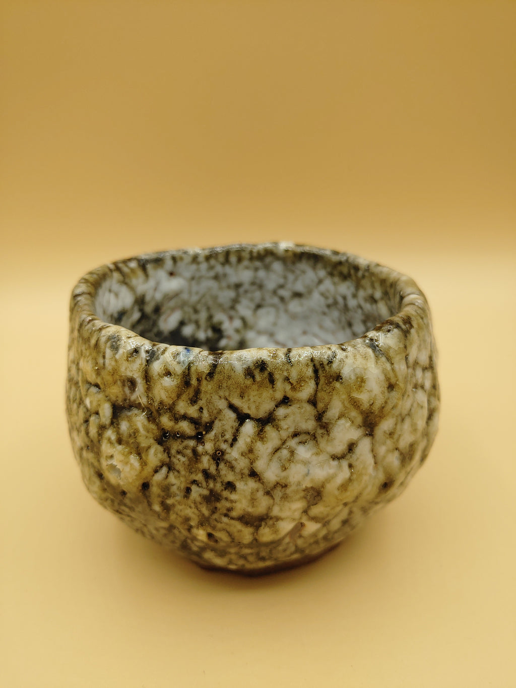 The Snow Rock Bowl — Shino Wood-Fired Chawan — product view 2