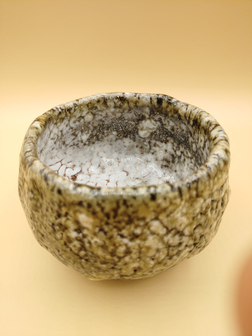 The Snow Rock Bowl — Shino Wood-Fired Chawan — product view 3