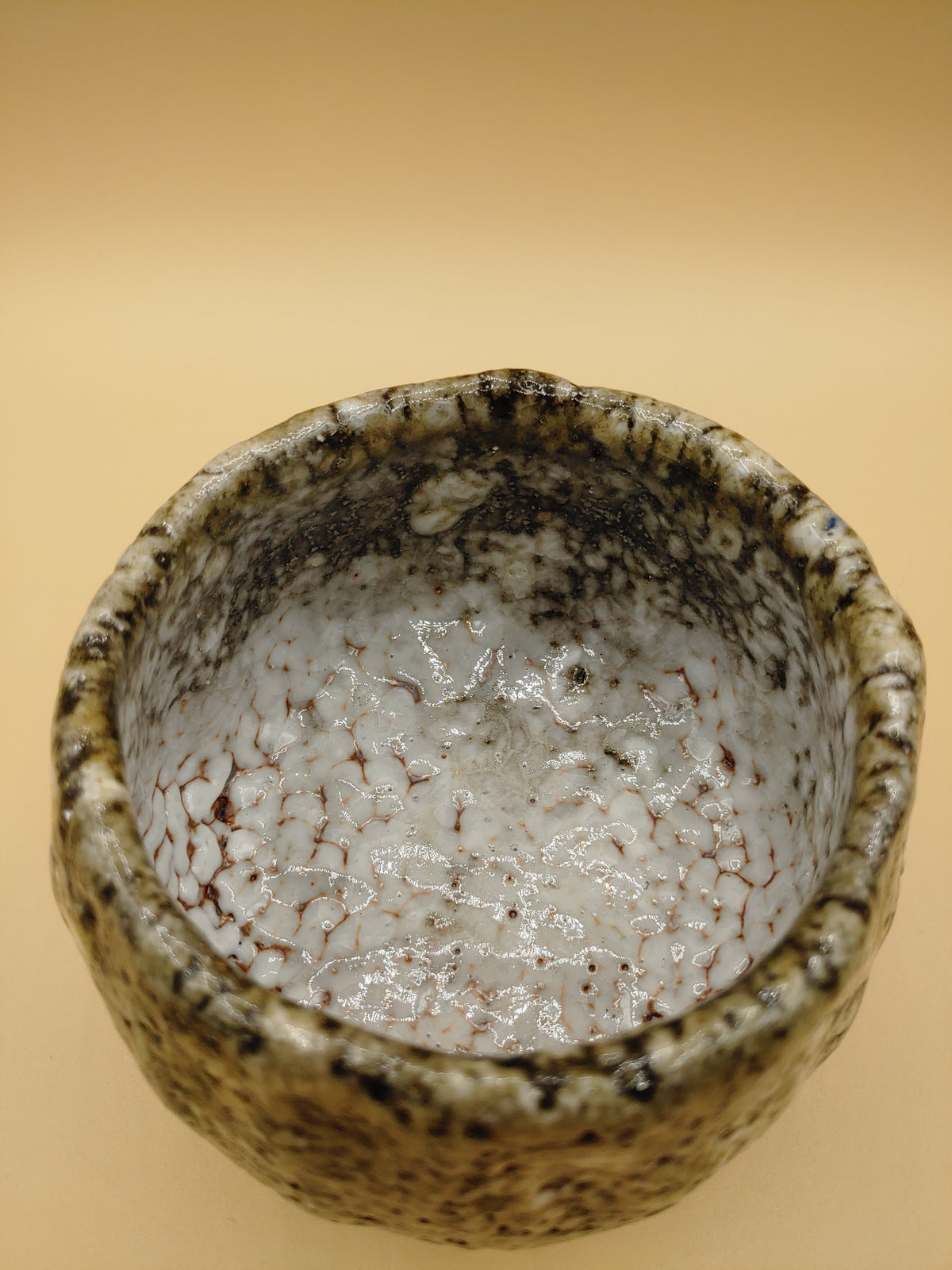 The Snow Rock Bowl — Shino Wood-Fired Chawan — product view 5