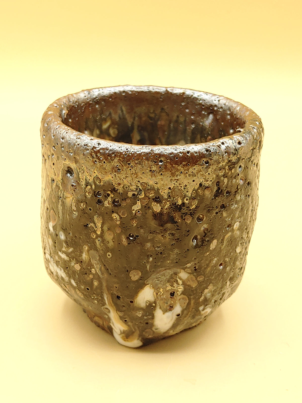 Molten Earth — Shino Wood-Fired Teacup