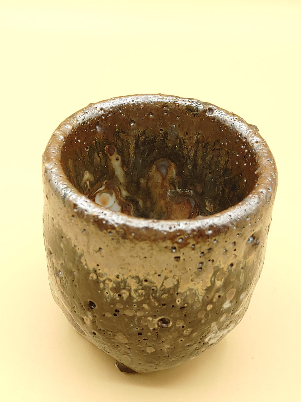 Molten Earth — Shino Wood-Fired Teacup — product view 4