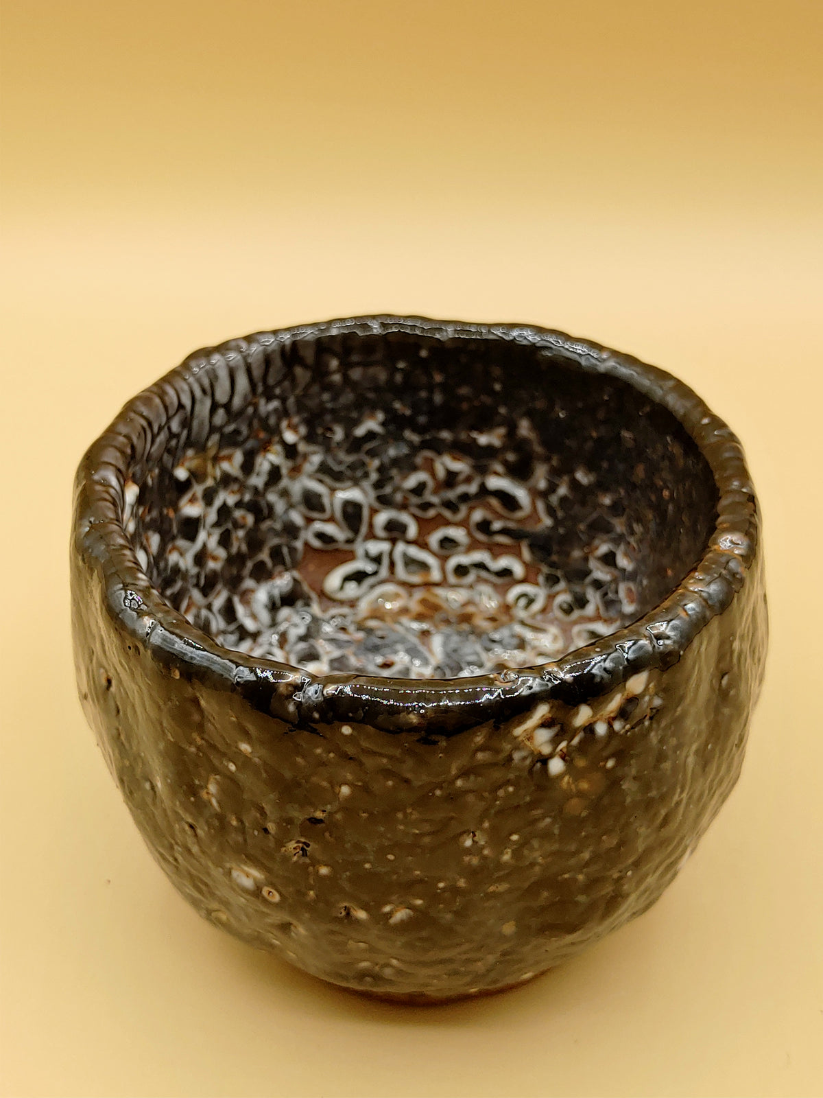 The Ashen Sea — Shino Wood-Fired Chawan — product view 4