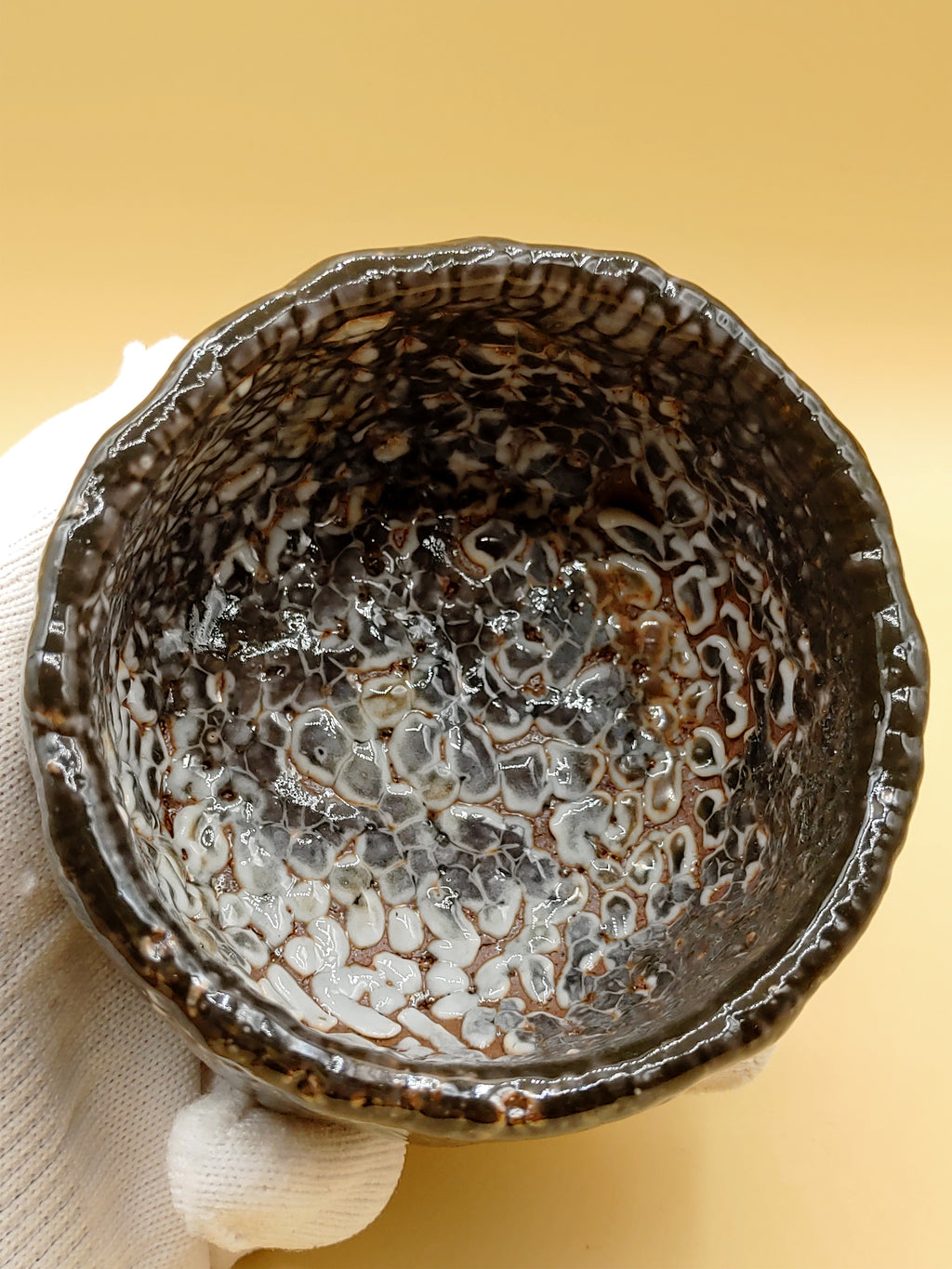 The Ashen Sea — Shino Wood-Fired Chawan — product view 6