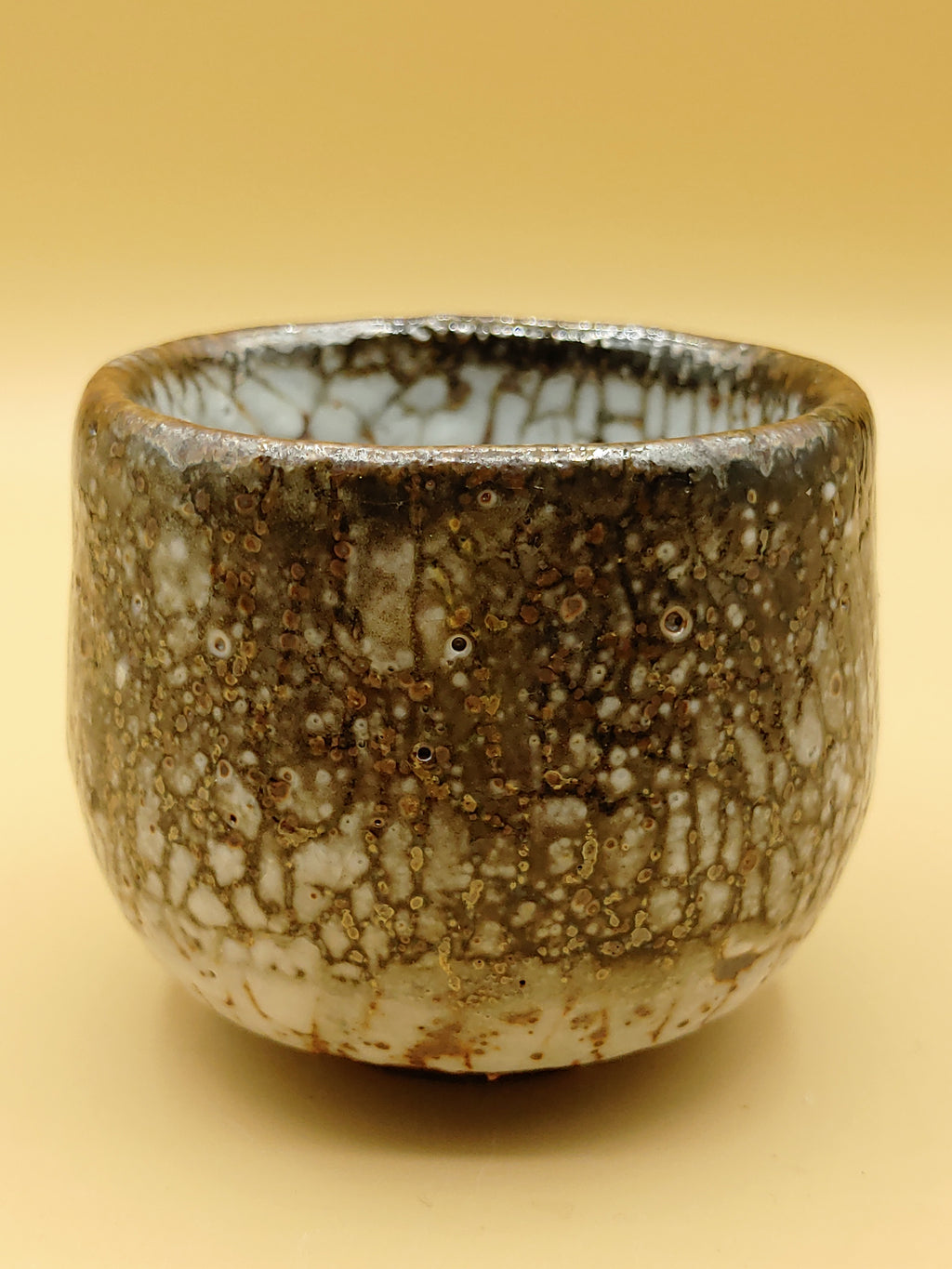 The White Scale Bowl — Shino Wood-Fired Chawan