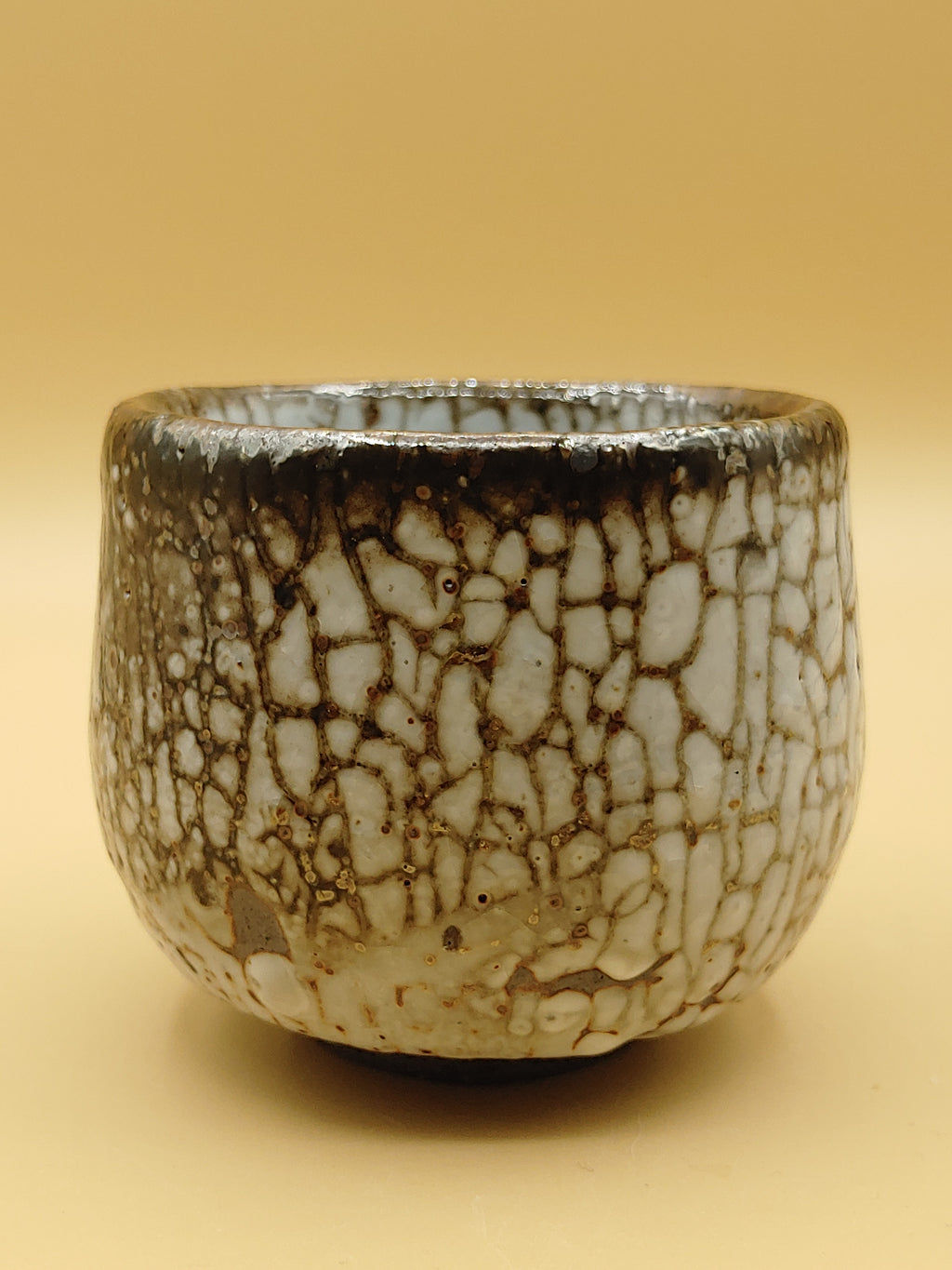 The White Scale Bowl — Shino Wood-Fired Chawan — product view 3