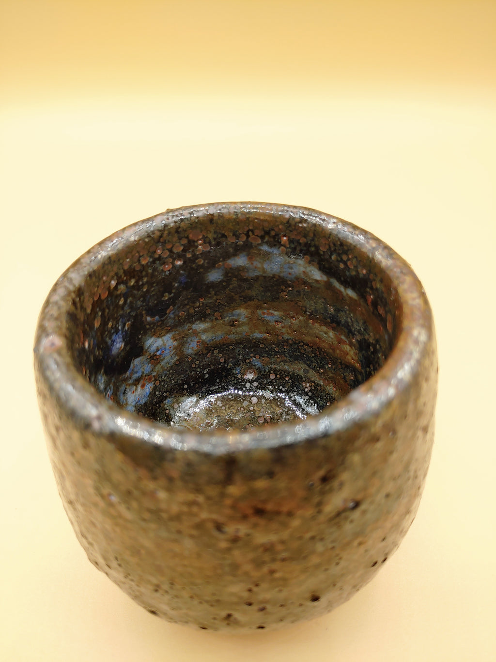 The Dark Ore Cup — Shino Wood-Fired Teacup — product view 4
