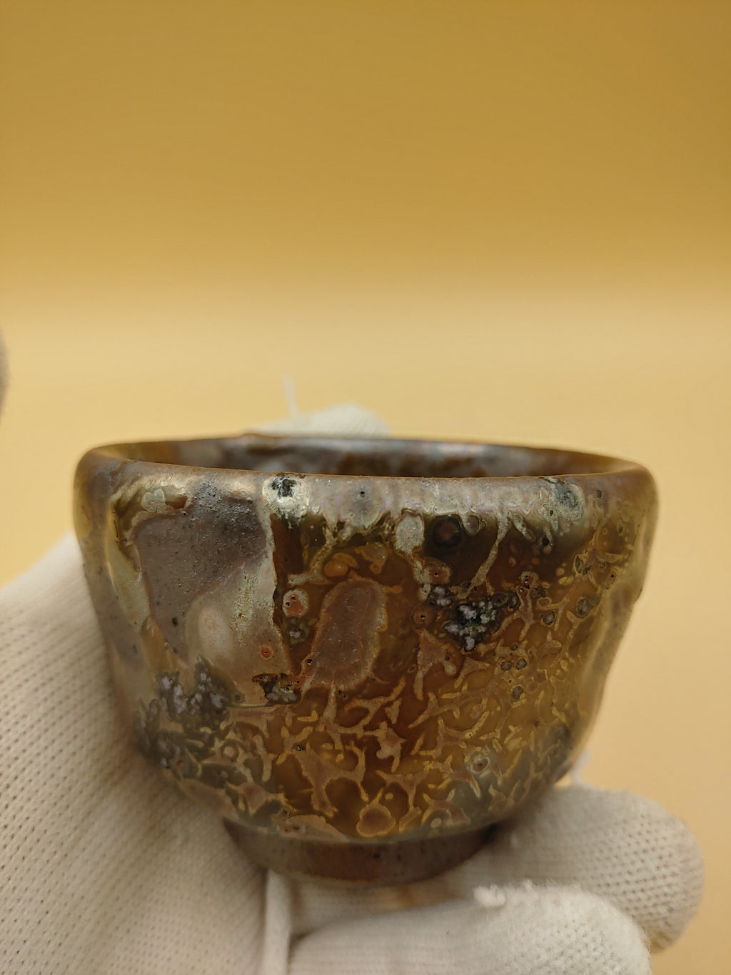 The Amber Thimble — Shino Wood-Fired Chawan — product view 2