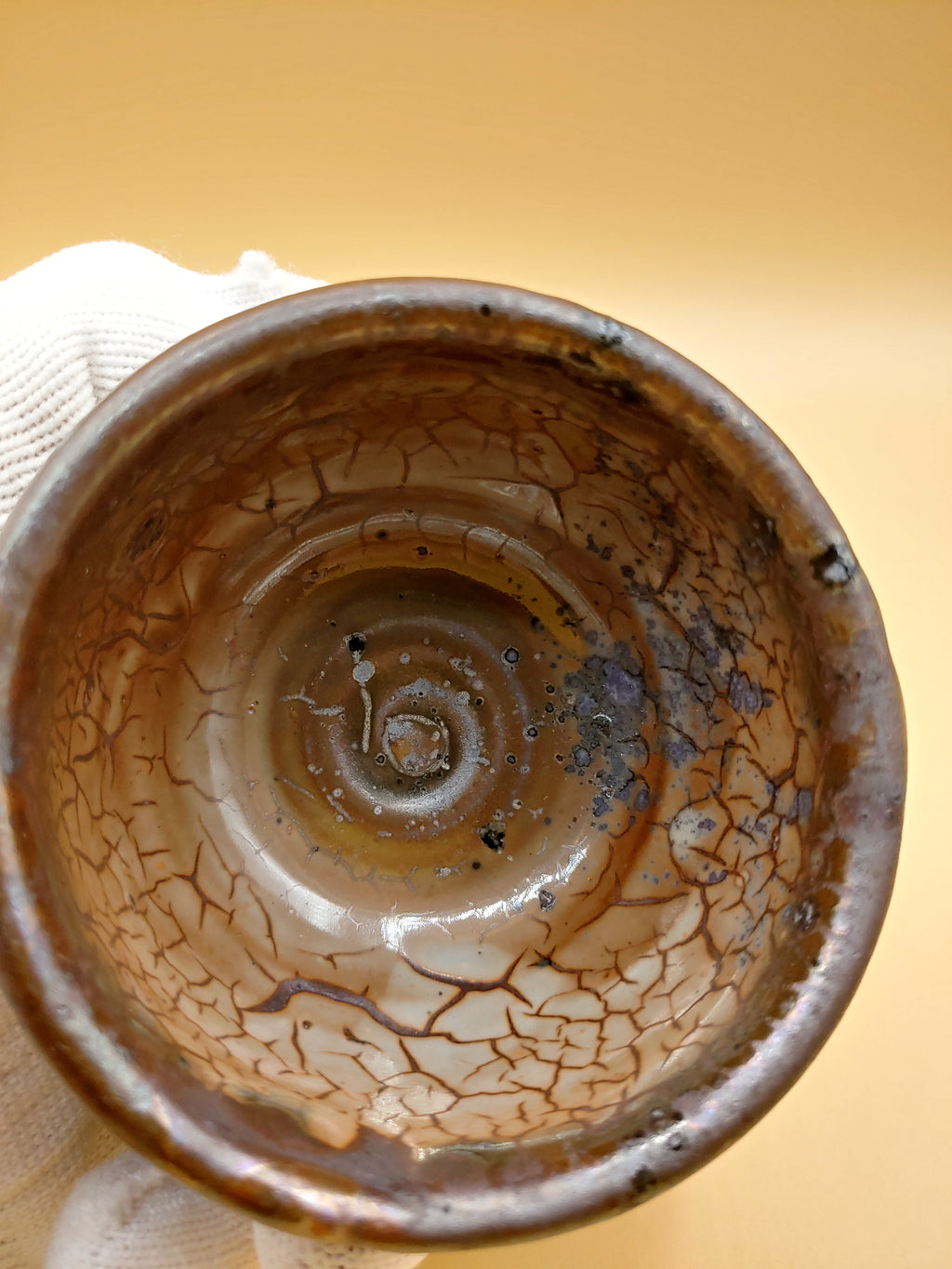 The Amber Thimble — Shino Wood-Fired Chawan — product view 6