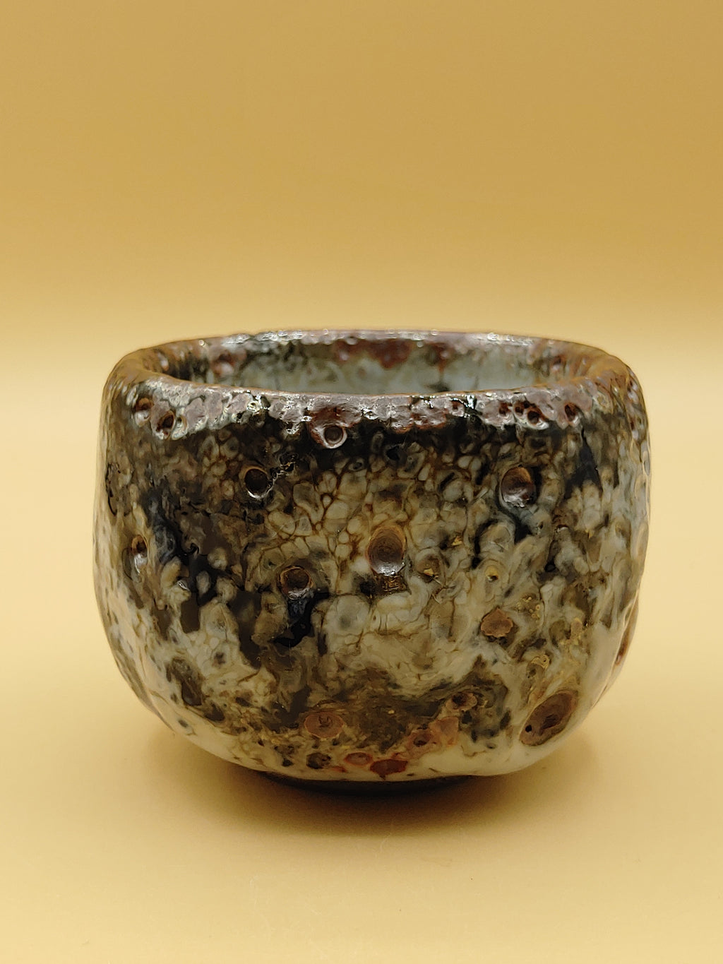 The Storm Cloud Bowl — Shino Wood-Fired Chawan — product view 2