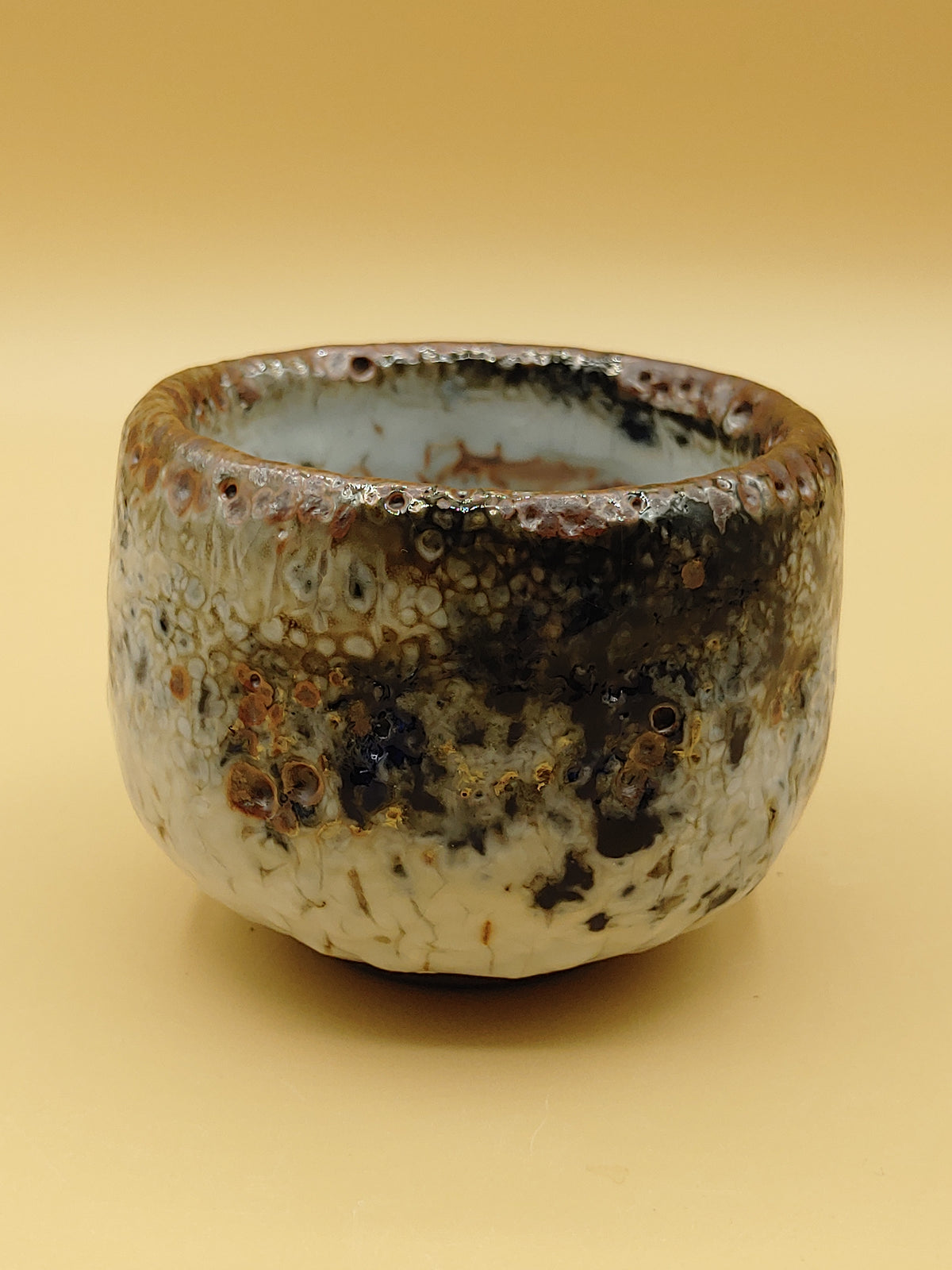 The Storm Cloud Bowl — Shino Wood-Fired Chawan — product view 3