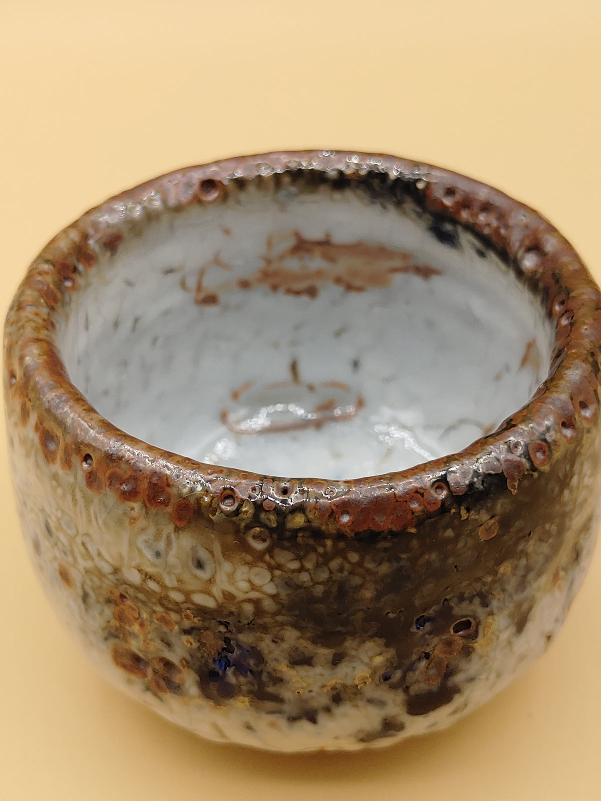 The Storm Cloud Bowl — Shino Wood-Fired Chawan — product view 4