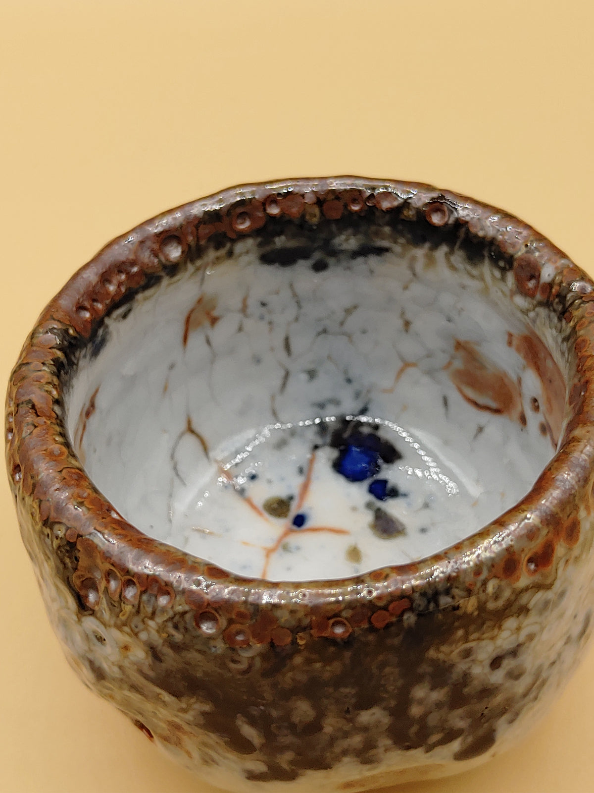 The Storm Cloud Bowl — Shino Wood-Fired Chawan — product view 5