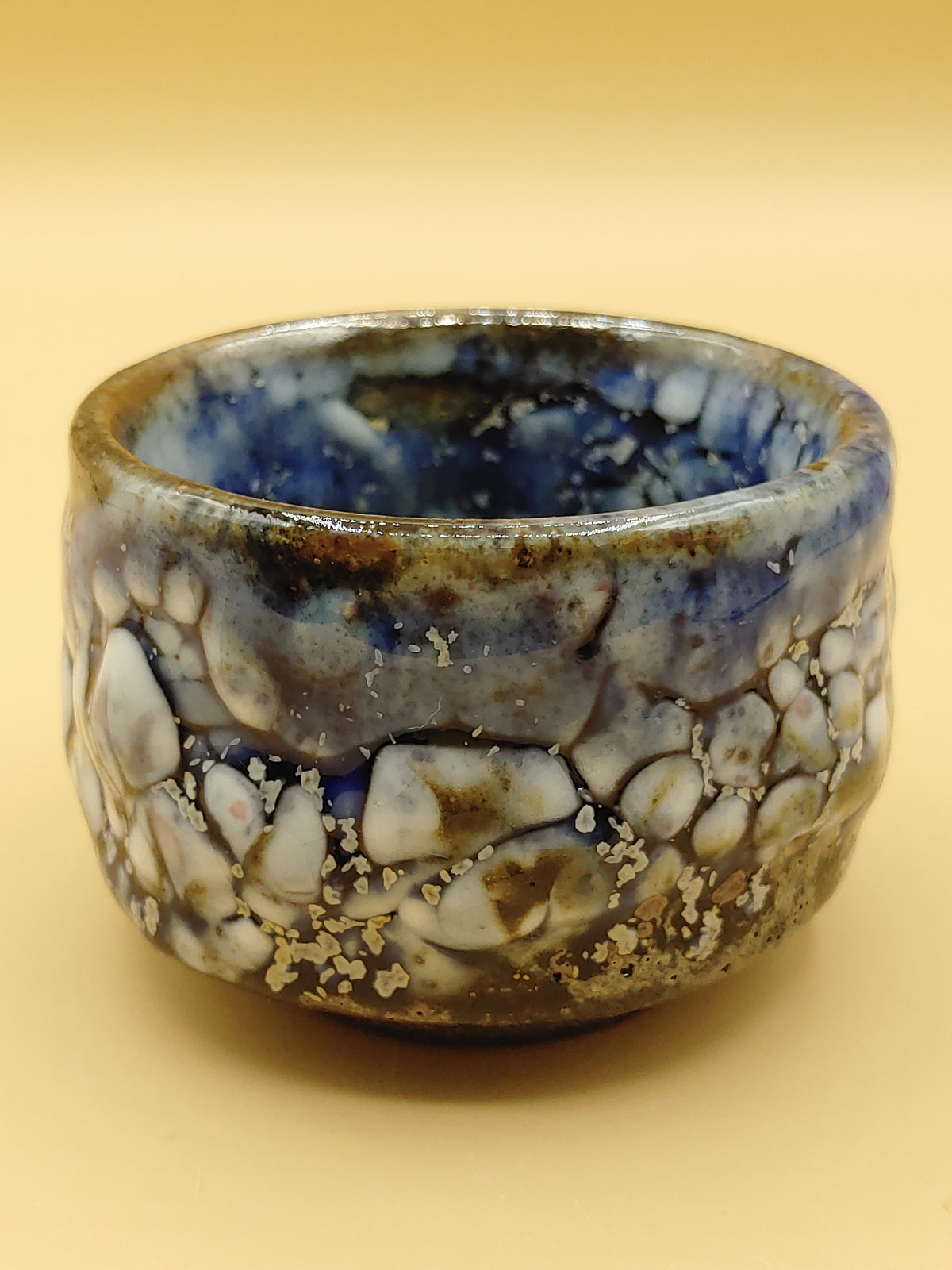 The Blue Stone Bowl — Shino Wood-Fired Chawan — product view 2