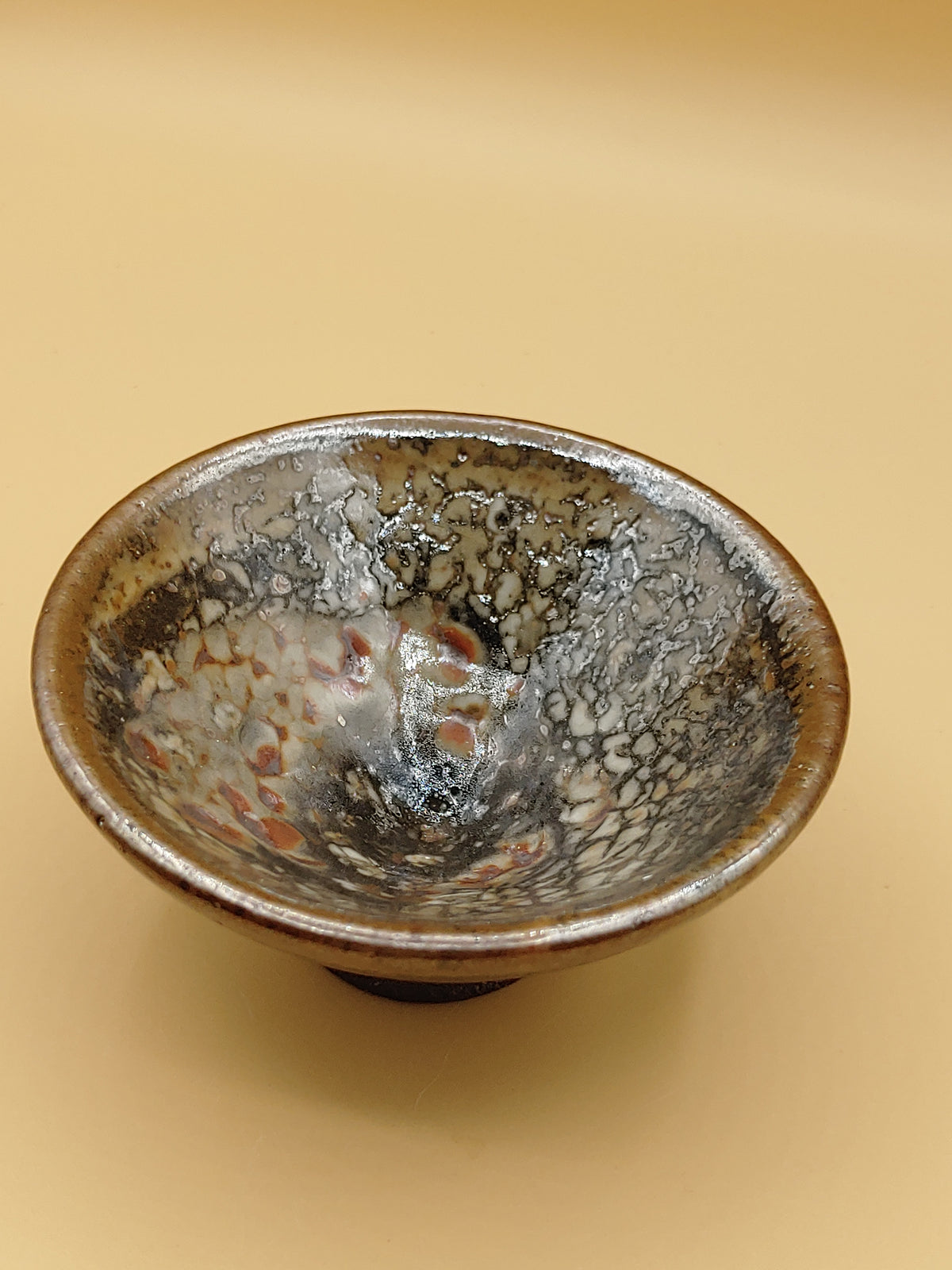 The Milky Way Saucer — Shino Wood-Fired Tenmoku Chawan — product view 3