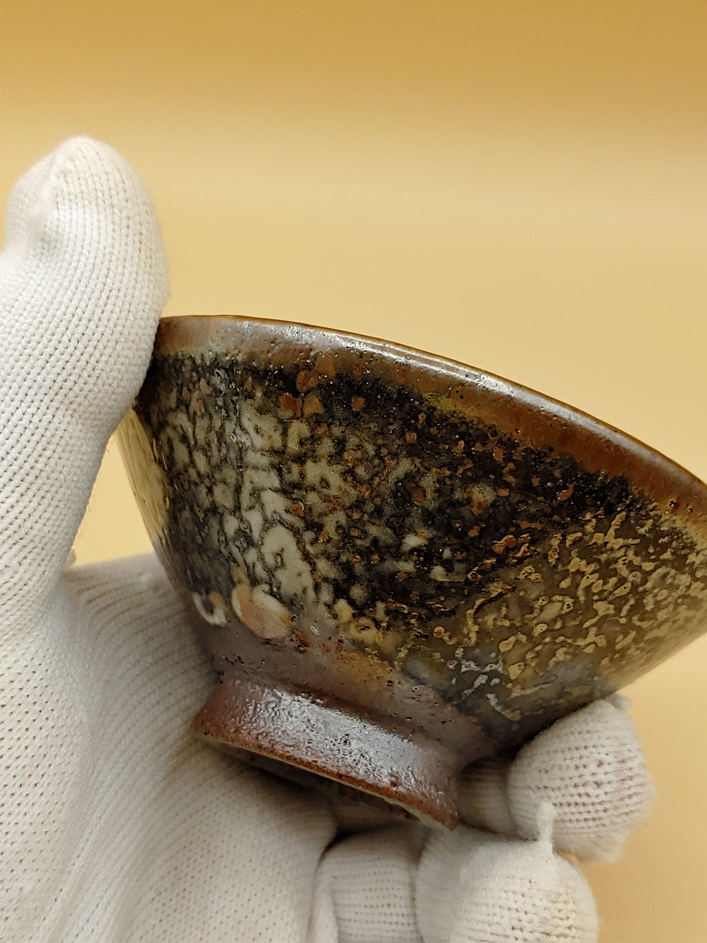 The Milky Way Saucer — Shino Wood-Fired Tenmoku Chawan — product view 5