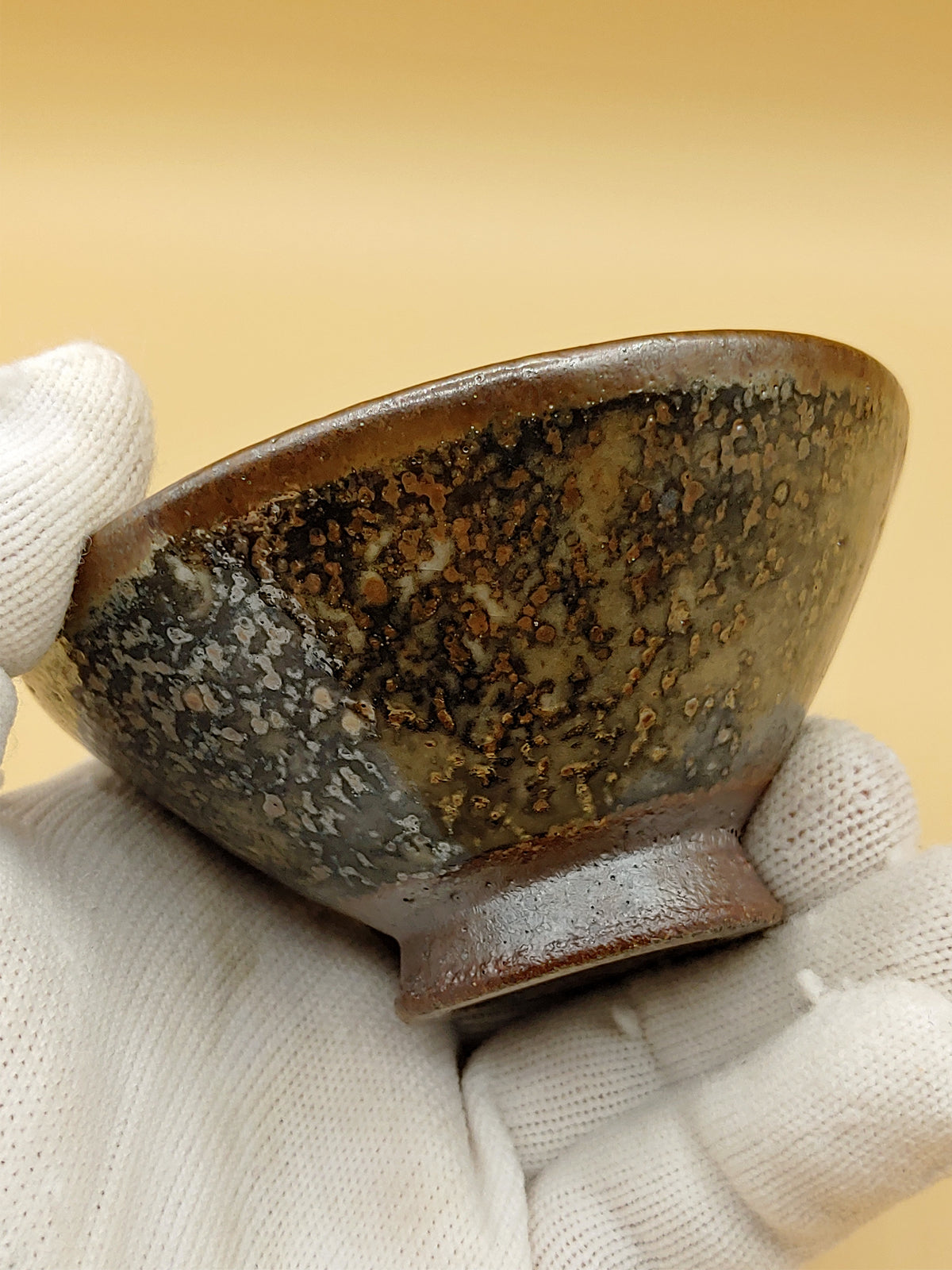 The Milky Way Saucer — Shino Wood-Fired Tenmoku Chawan — product view 6