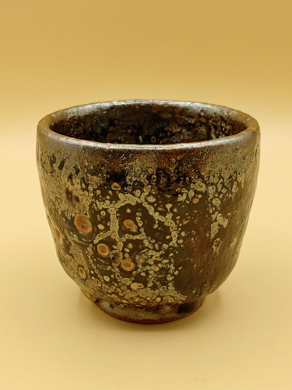 The Iron Star Cup — Shino Wood-Fired Teacup — product view 2