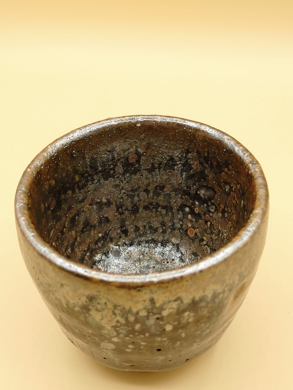 The Iron Star Cup — Shino Wood-Fired Teacup — product view 4
