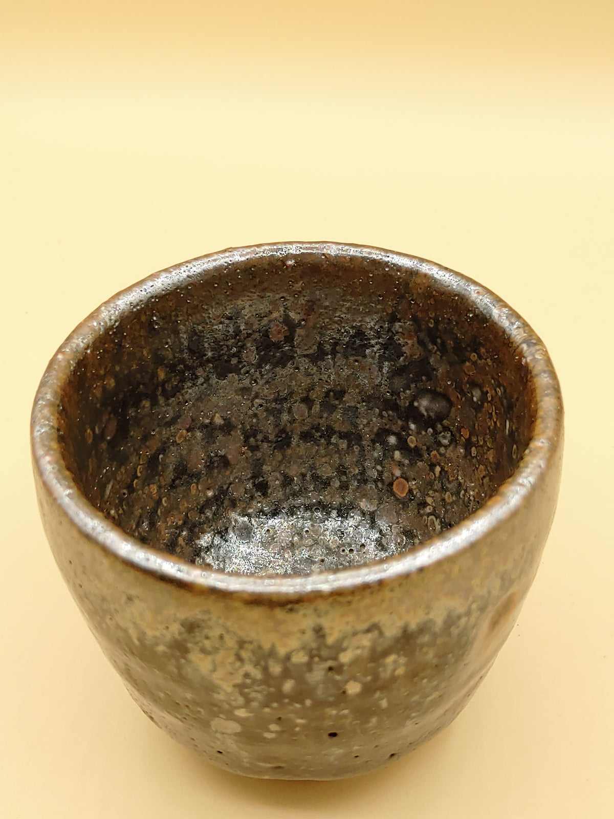 The Iron Star Cup — Shino Wood-Fired Teacup — product view 4