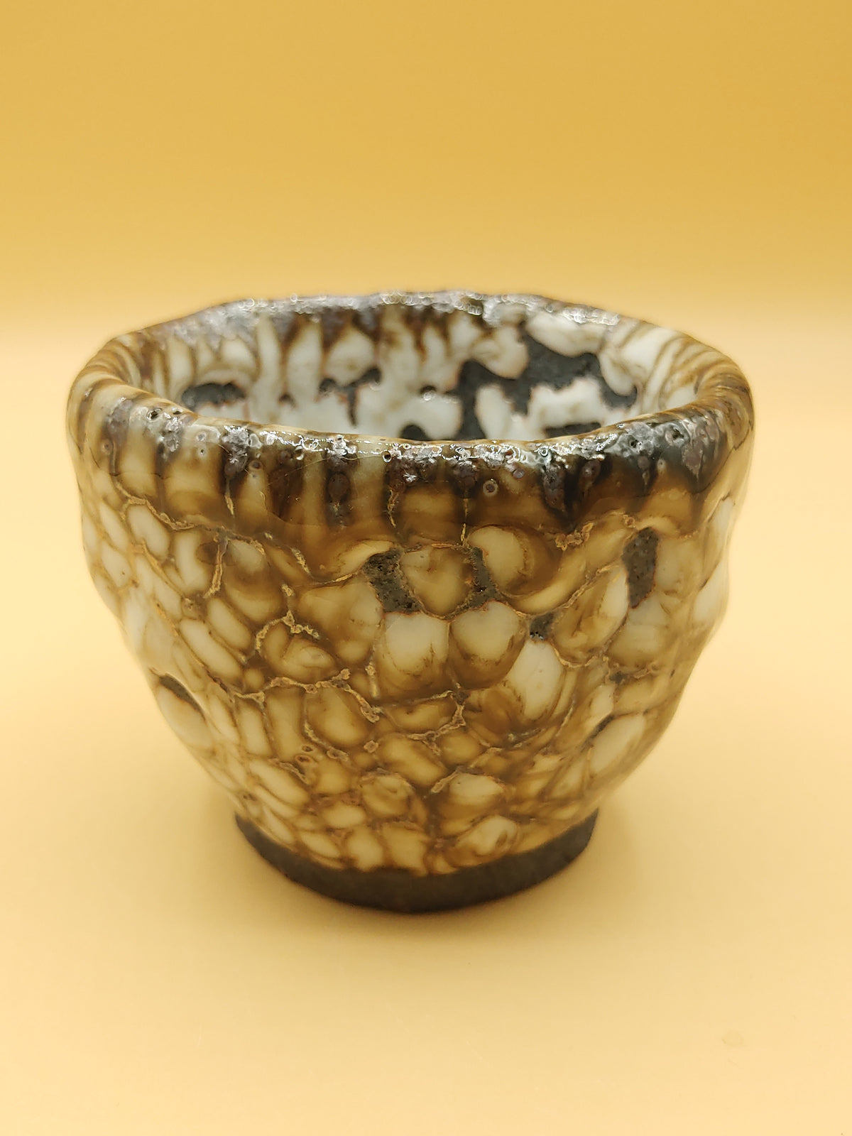 The Wild Fire Cup — Shino Wood-Fired Teacup — product view 3