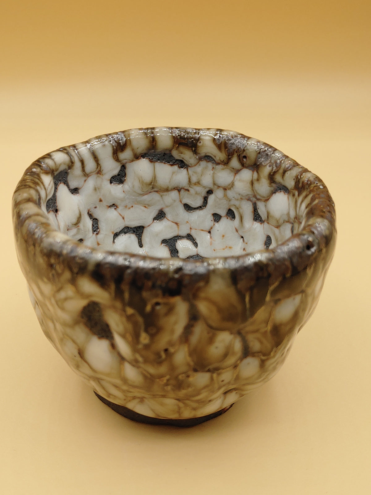 The Wild Fire Cup — Shino Wood-Fired Teacup — product view 4