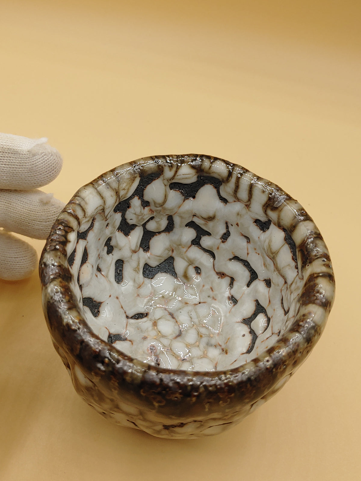 The Wild Fire Cup — Shino Wood-Fired Teacup — product view 5