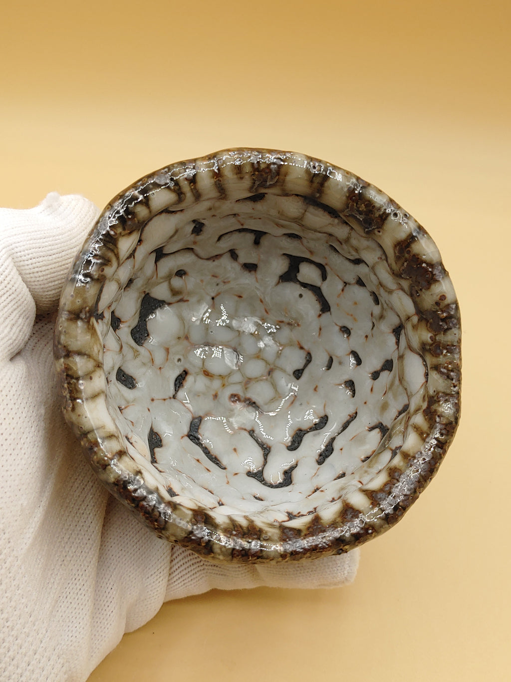 The Wild Fire Cup — Shino Wood-Fired Teacup — product view 6