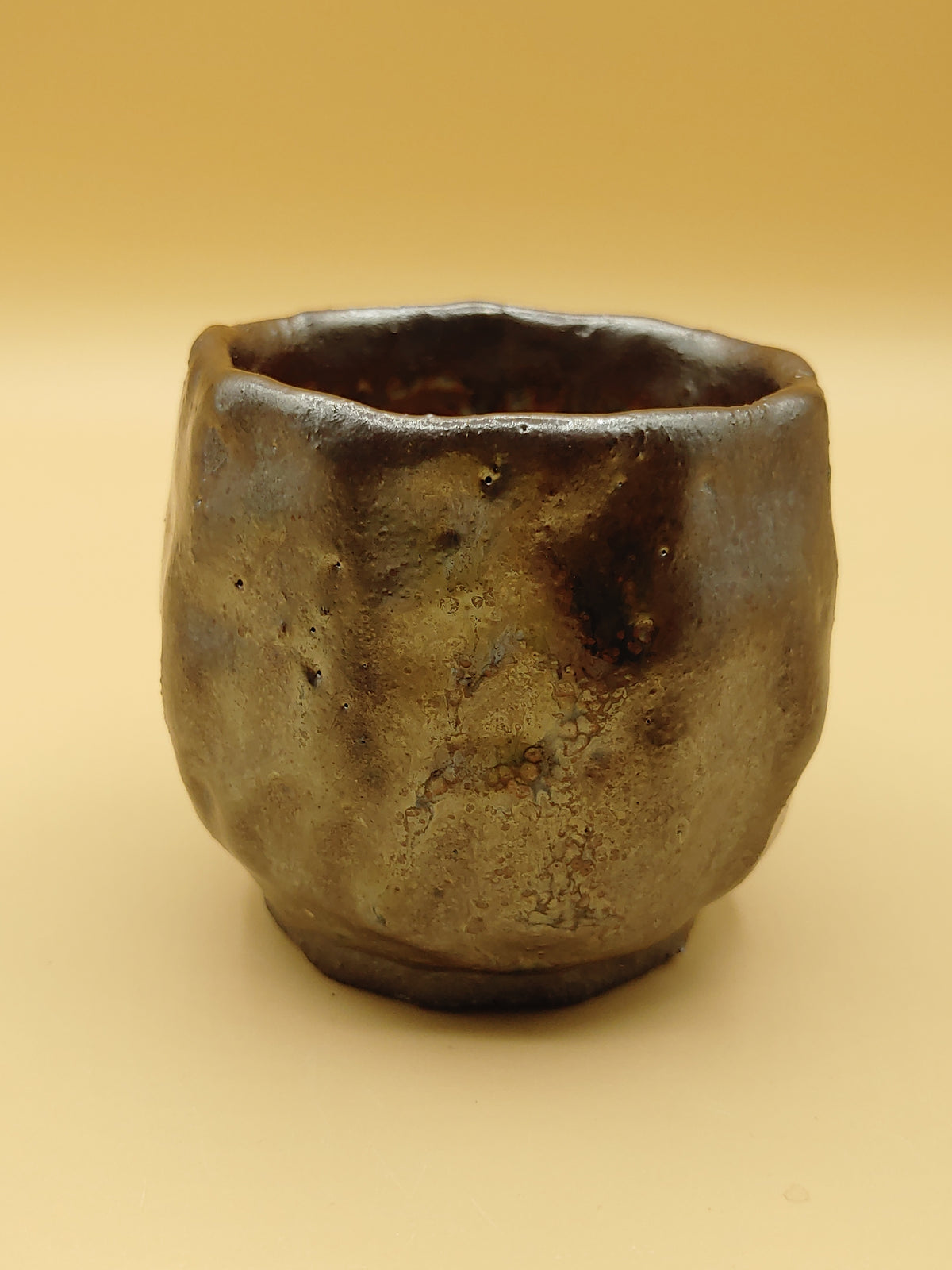 The Ancient Rock Cup — Shino Wood-Fired Teacup