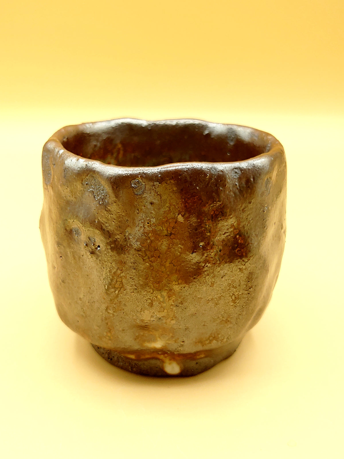 The Ancient Rock Cup — Shino Wood-Fired Teacup — product view 2