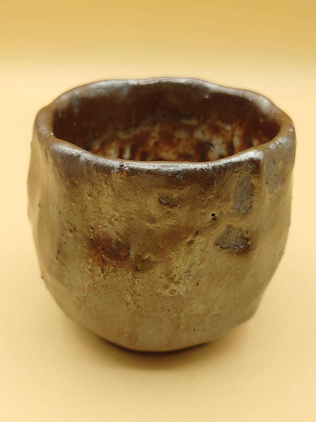 The Ancient Rock Cup — Shino Wood-Fired Teacup — product view 3