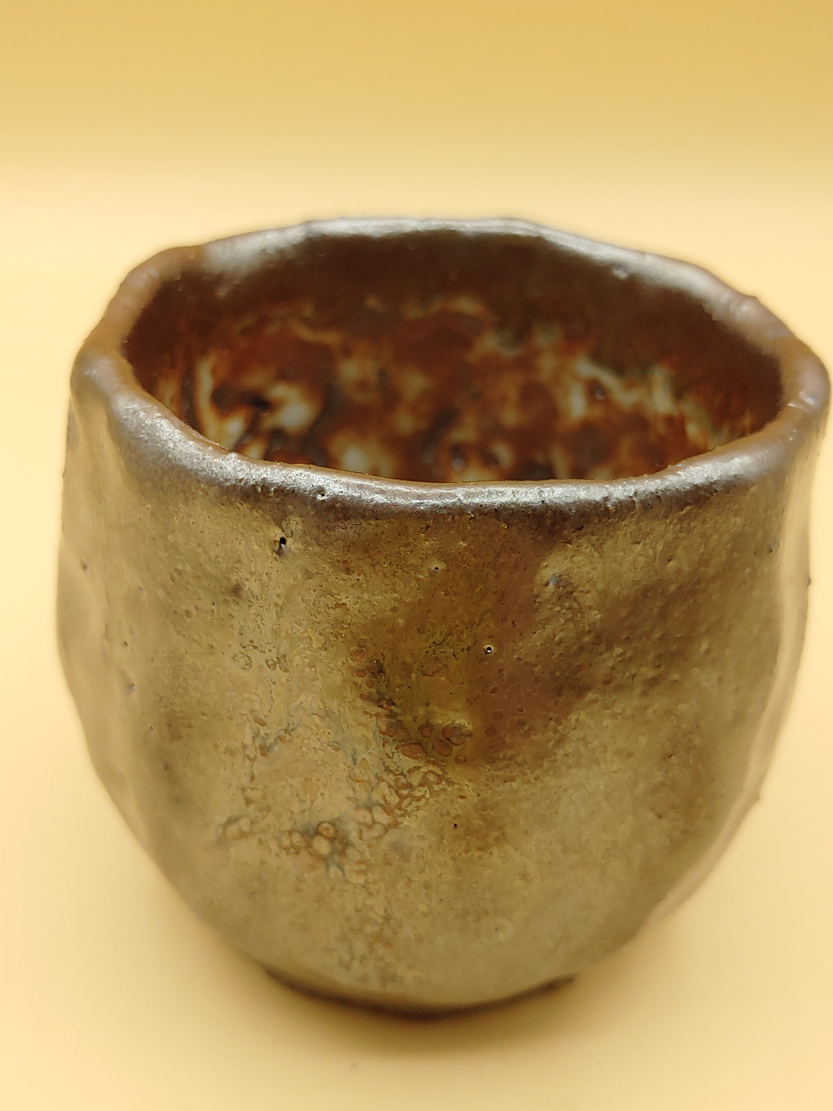The Ancient Rock Cup — Shino Wood-Fired Teacup — product view 4