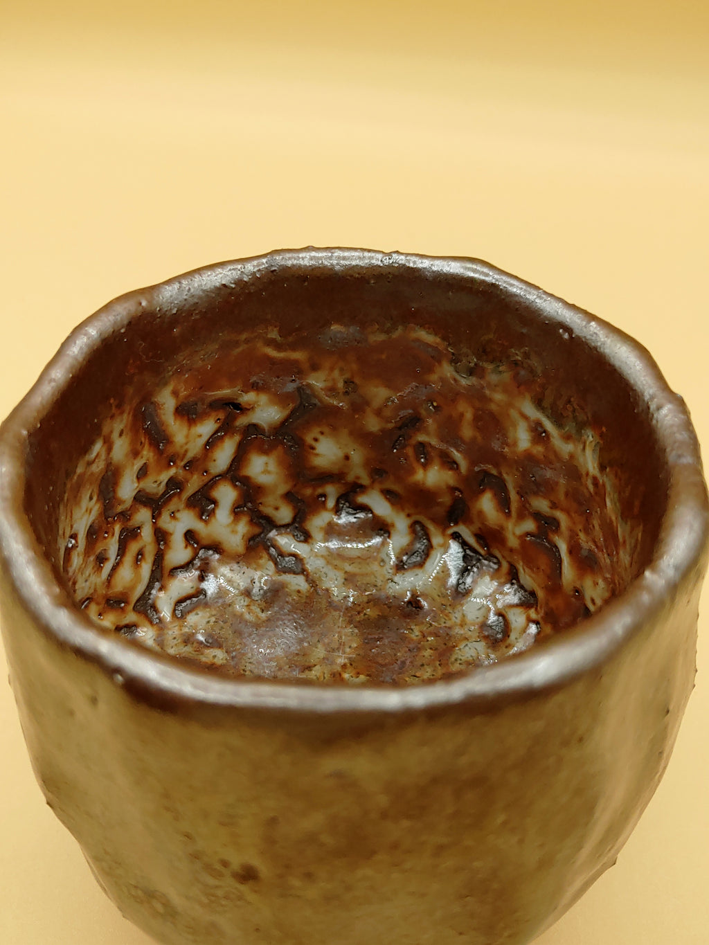 The Ancient Rock Cup — Shino Wood-Fired Teacup — product view 5