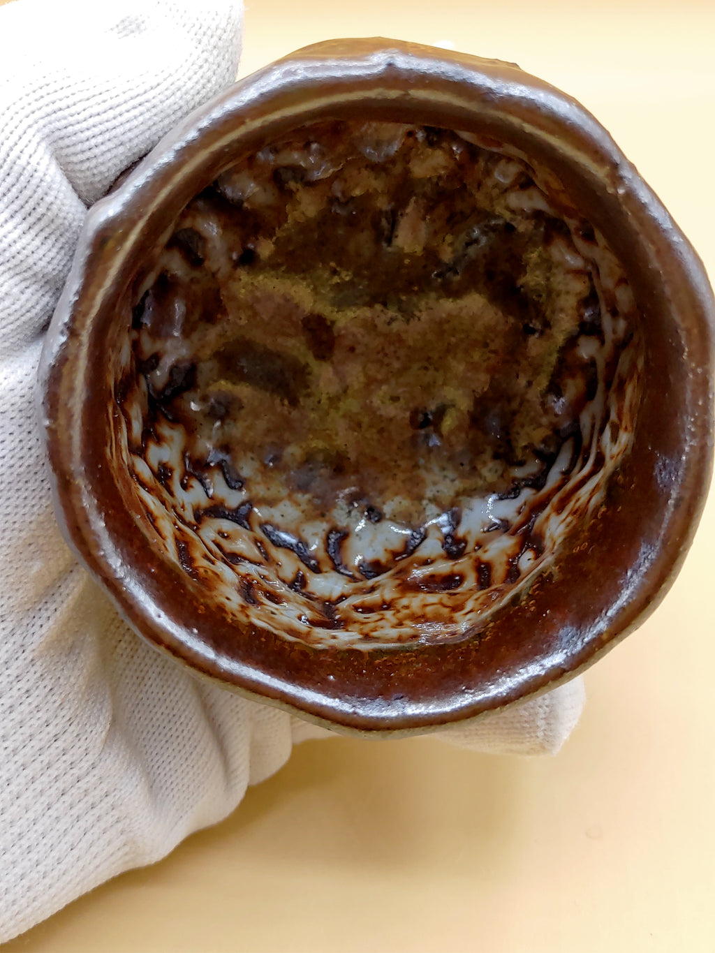 The Ancient Rock Cup — Shino Wood-Fired Teacup — product view 6
