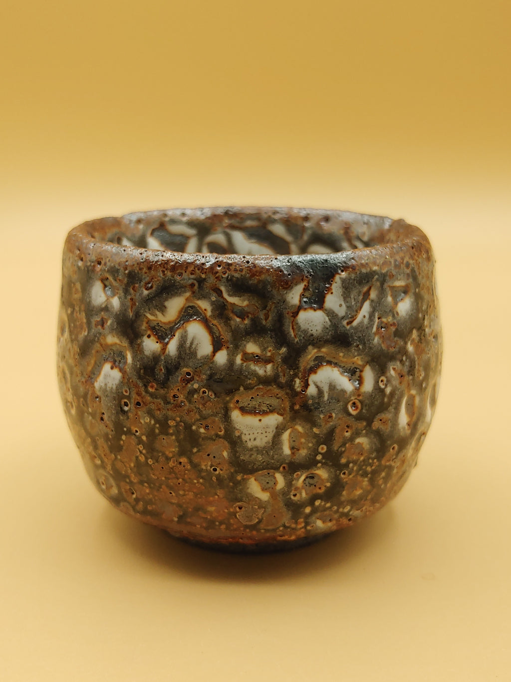 The Volcanic Stone Cup — Shino Wood-Fired Chawan — product view 2