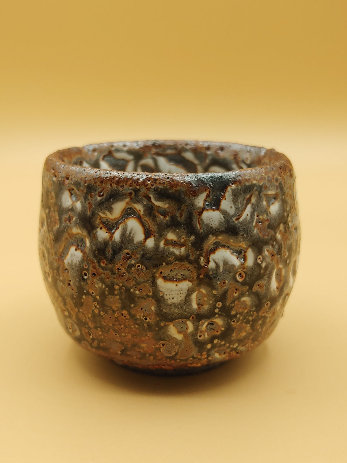 The Volcanic Stone Cup — Shino Wood-Fired Chawan — product view 2
