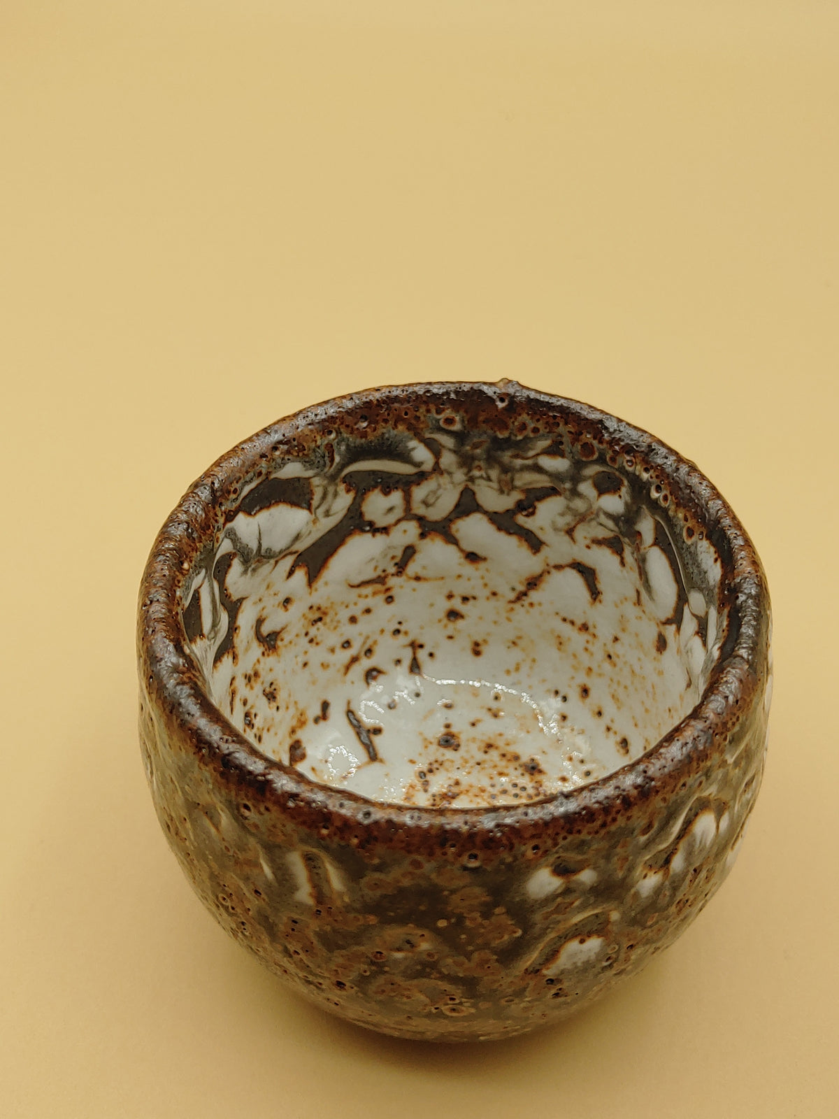 The Volcanic Stone Cup — Shino Wood-Fired Chawan — product view 5