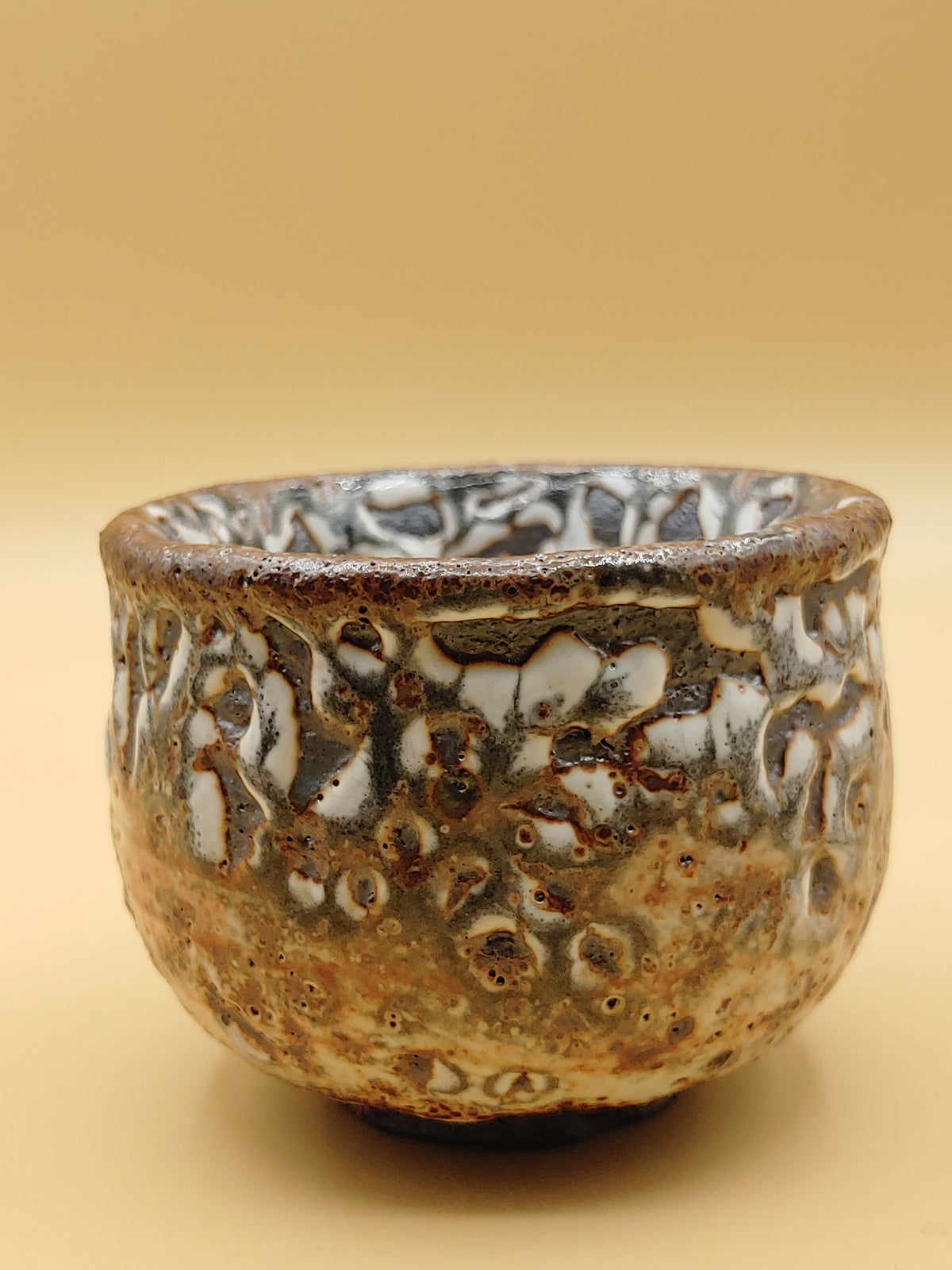 The Cloud & Mountain Cup — Shino Wood-Fired Chawan