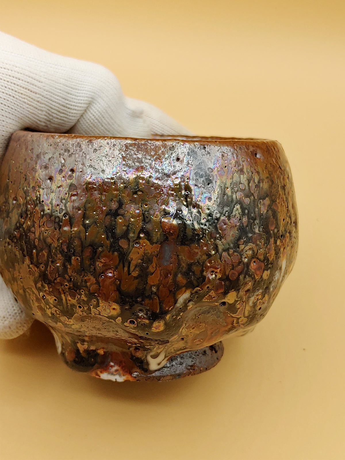 The Aurora Cup — Shino Wood-Fired Chawan — product view 3