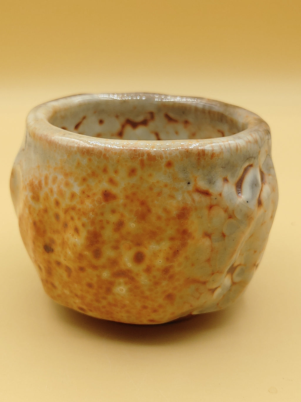 The Amber Cup — Shino Wood-Fired Chawan — product view 3