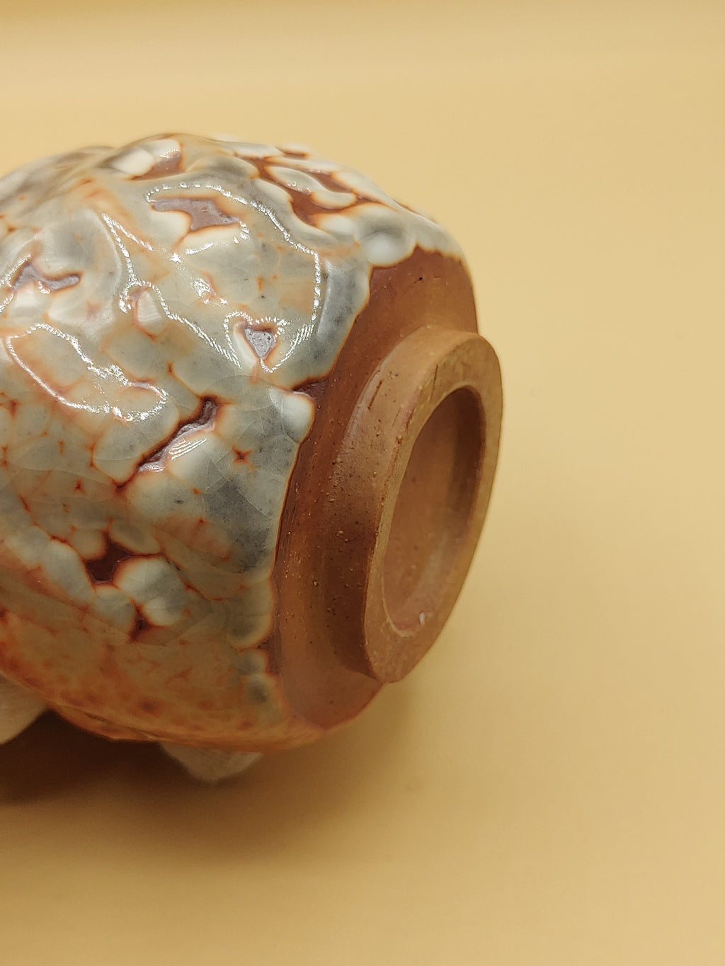 The Amber Cup — Shino Wood-Fired Chawan — product view 5