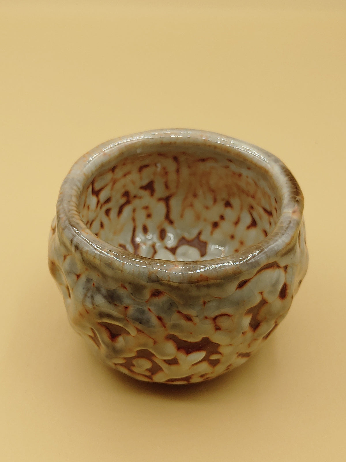 The Amber Cup — Shino Wood-Fired Chawan — product view 6