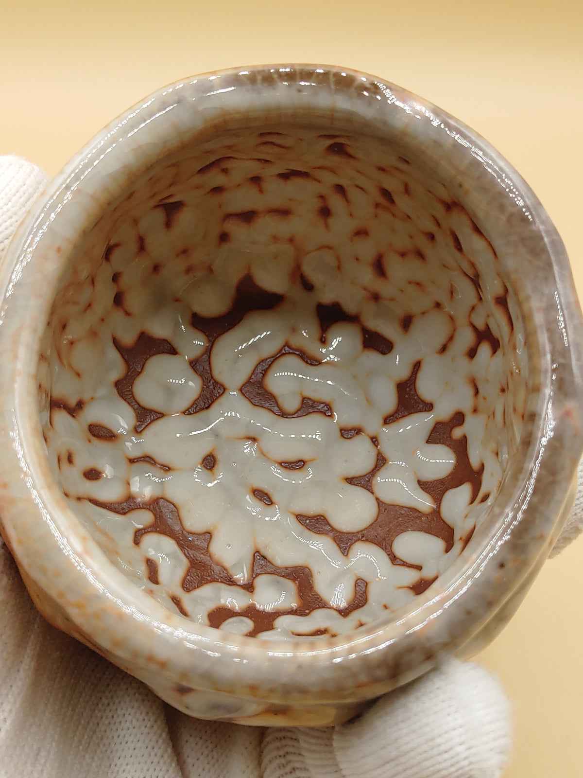 The Amber Cup — Shino Wood-Fired Chawan — product view 8