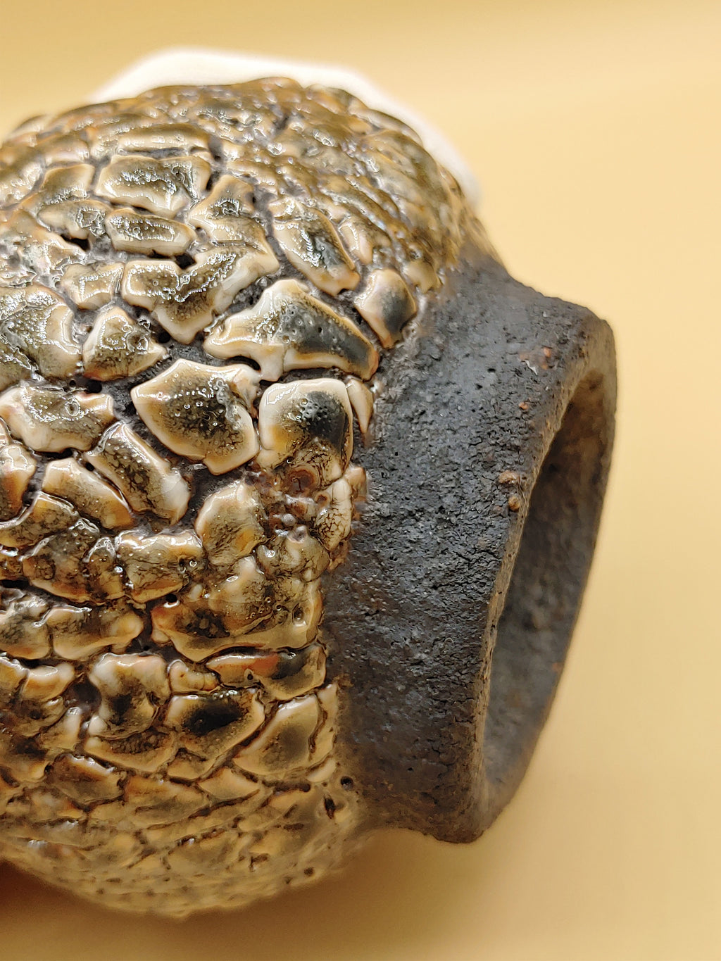 The Lava Bowl — Shino Wood-Fired Chawan — product view 4